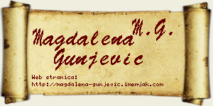 Magdalena Gunjević vizit kartica